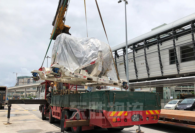 廣州到香港物流專線常見問題解答，深圳東勝物流中港平板車運輸圖