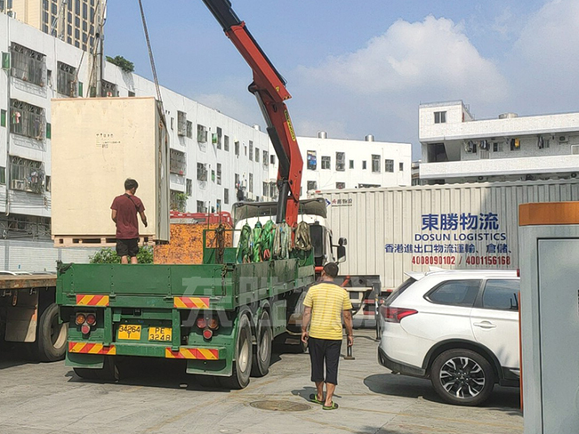惠州到香港物流；惠州到香港貨運(yùn)公司；深圳東勝物流運(yùn)輸?shù)较愀郯咐龍D